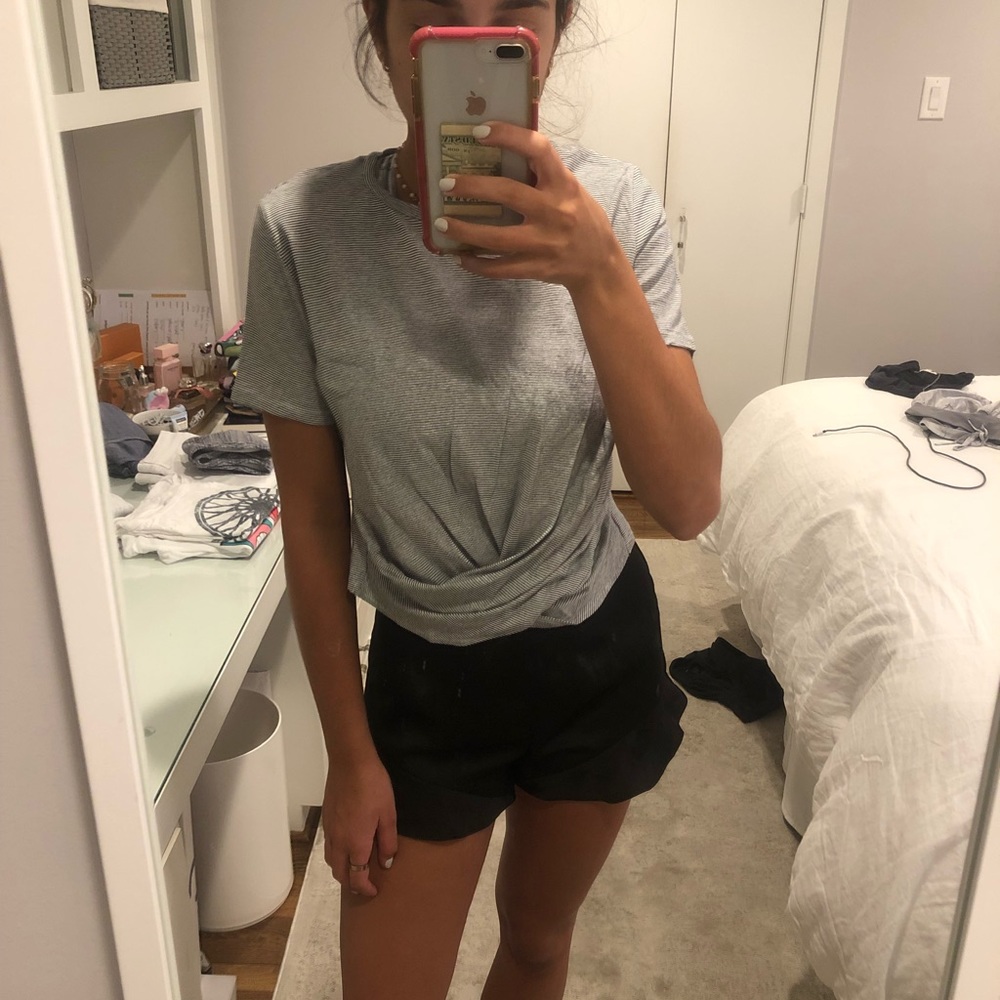 zara cross front top